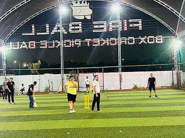 Snapshot from eChai Startup Cricket Night in Ahmedabad