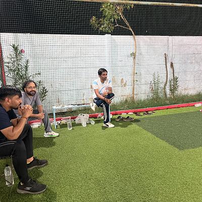 Snapshot from eChai Startup Cricket Night in Ahmedabad