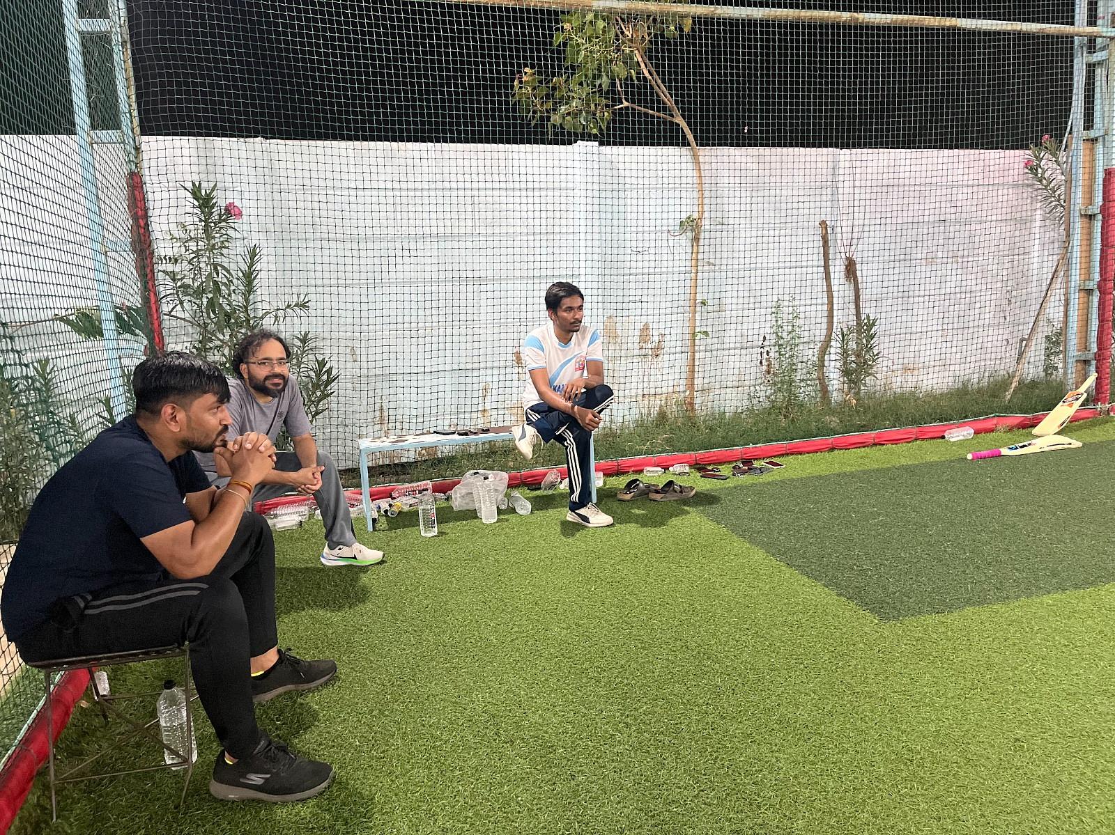 Snapshot from eChai Startup Cricket Night in Ahmedabad