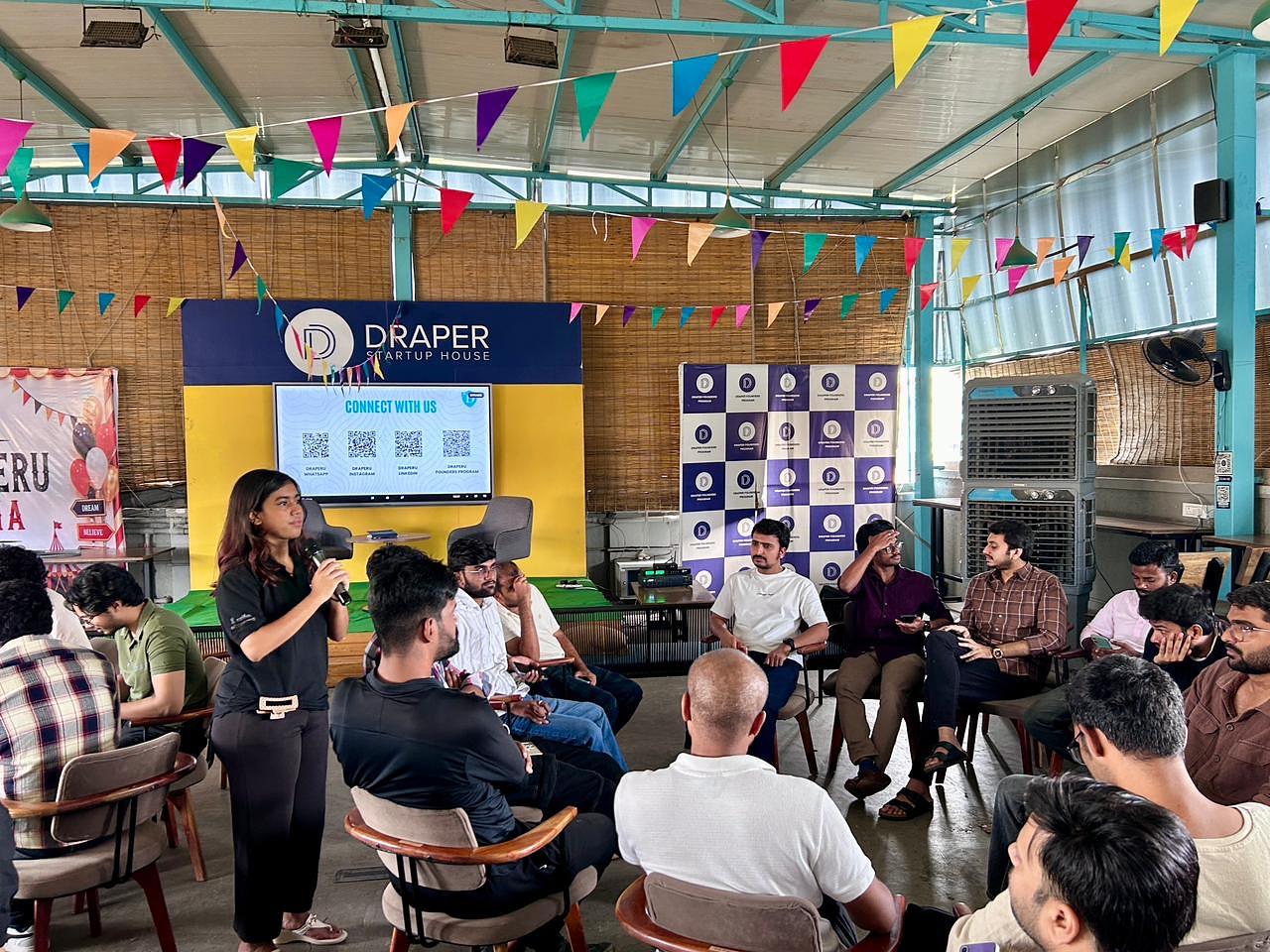 Snapshot from eChai's Startup Open House in Hyderabad