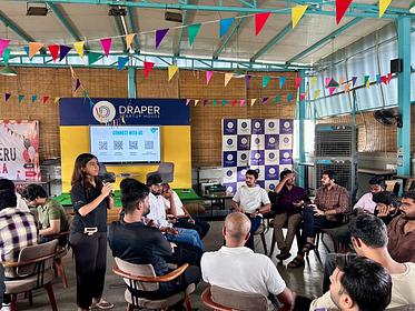 Snapshot from eChai's Startup Open House in Hyderabad