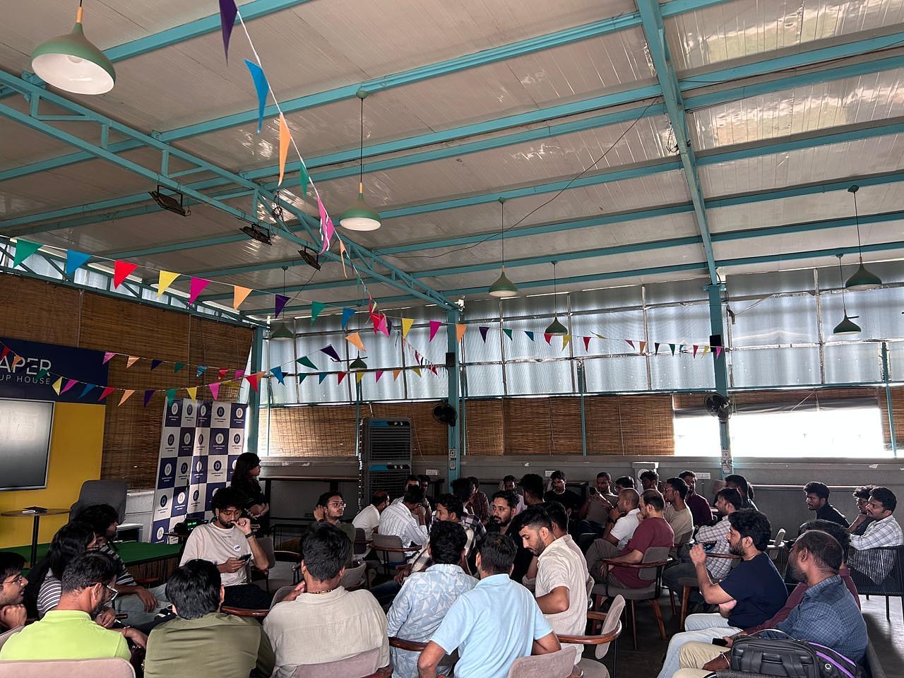 Snapshot from eChai's Startup Open House in Hyderabad