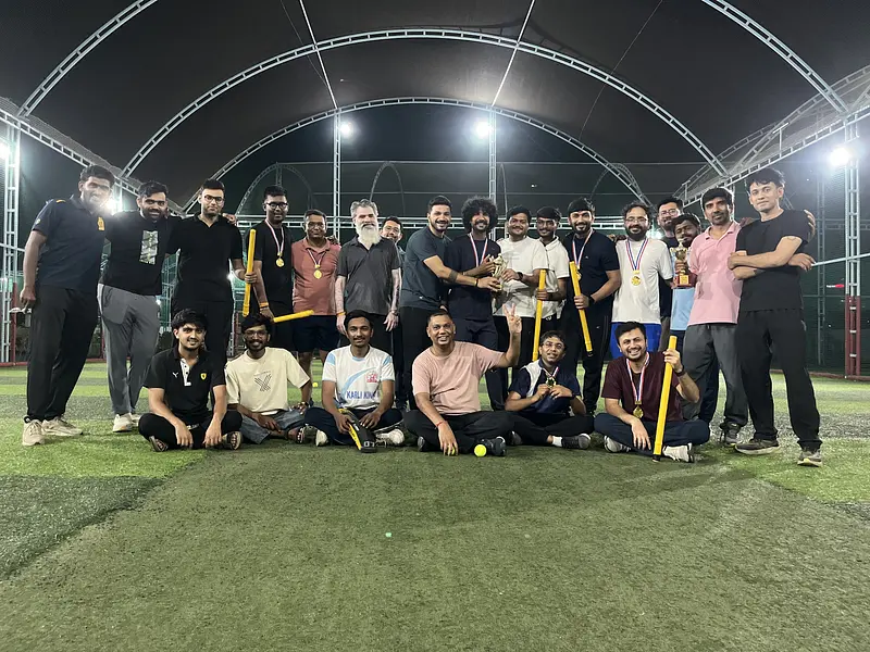 Snapshot from eChai Startup Cricket League in Ahmedabad