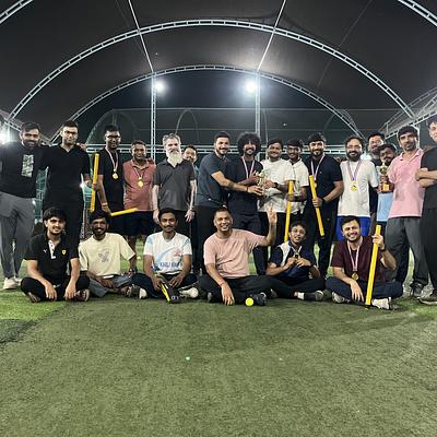 Snapshot from eChai Startup Cricket League in Ahmedabad