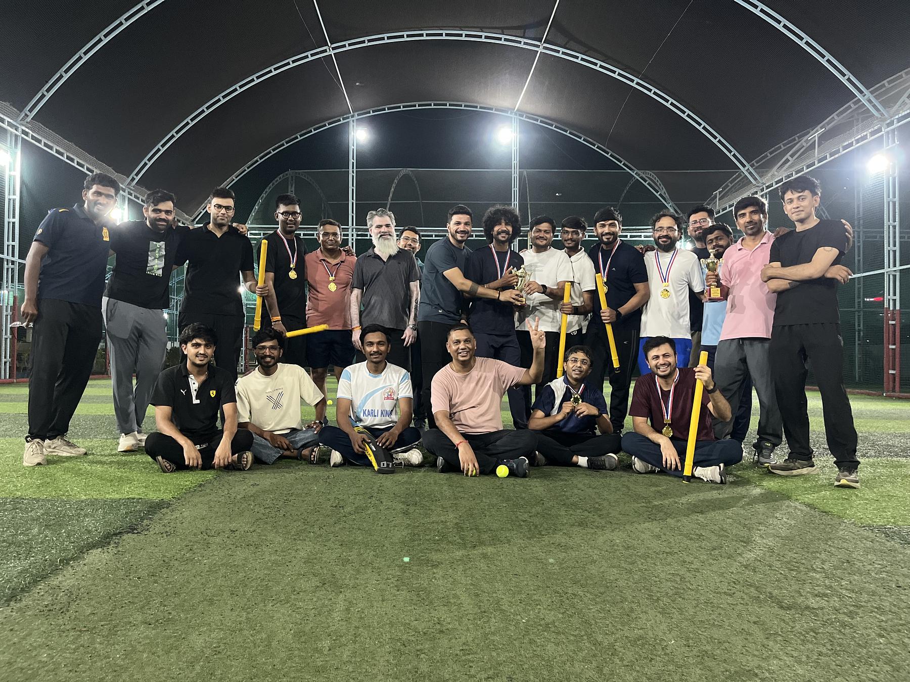 Snapshot from eChai Startup Cricket League in Ahmedabad
