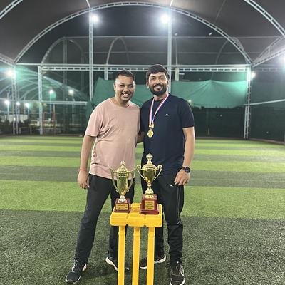 Snapshot from eChai Startup Cricket League in Ahmedabad