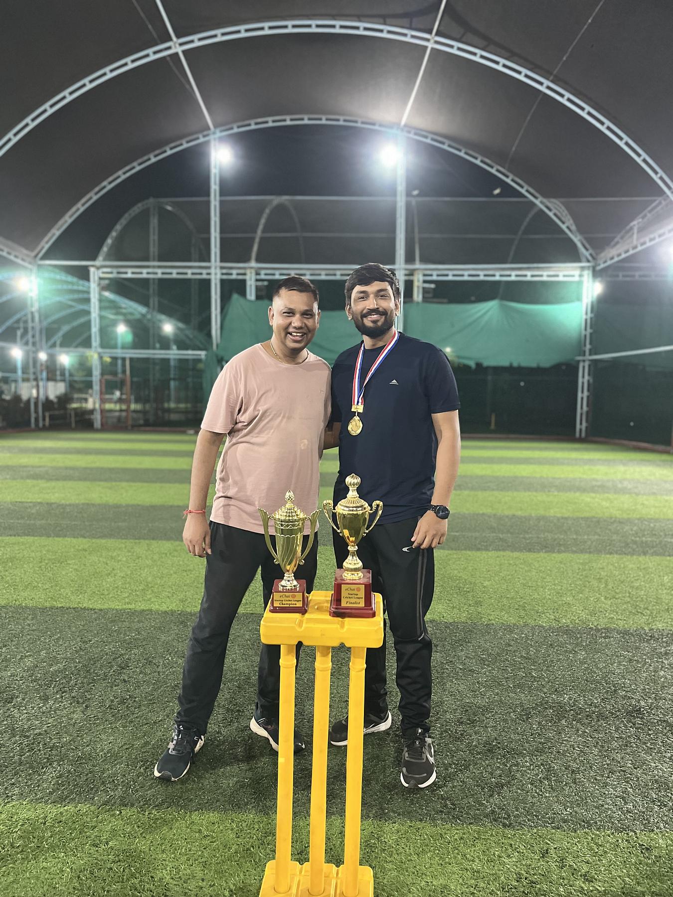 Snapshot from eChai Startup Cricket League in Ahmedabad