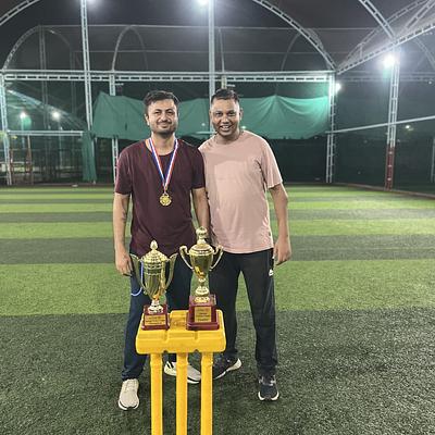 Snapshot from eChai Startup Cricket League in Ahmedabad