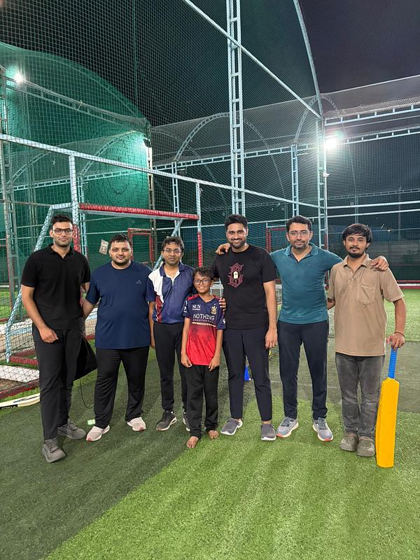 Snapshot from eChai Startup Cricket League in Ahmedabad