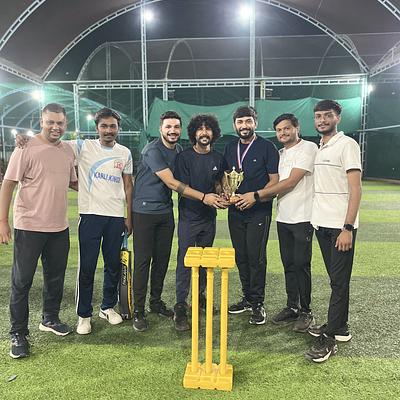 Snapshot from eChai Startup Cricket League in Ahmedabad