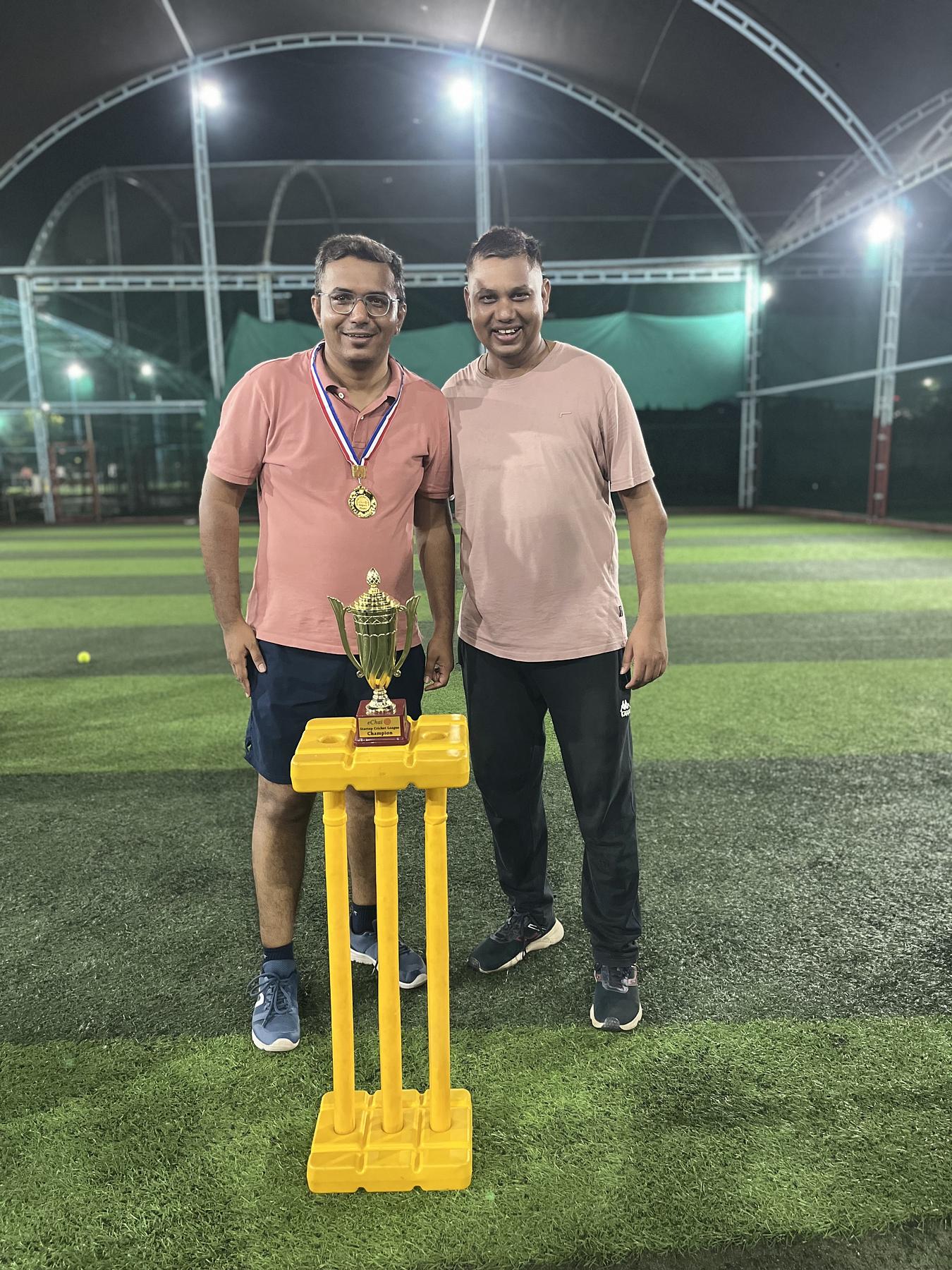 Snapshot from eChai Startup Cricket League in Ahmedabad