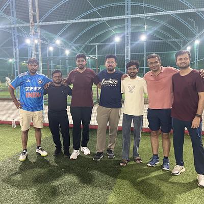 Snapshot from eChai Startup Cricket League in Ahmedabad