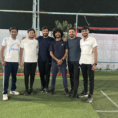 Snapshot from eChai Startup Cricket League in Ahmedabad