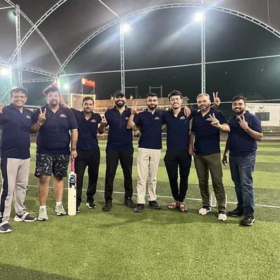 Snapshot from eChai Startup Cricket League in Ahmedabad