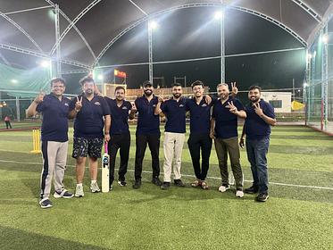 Snapshot from eChai Startup Cricket League in Ahmedabad