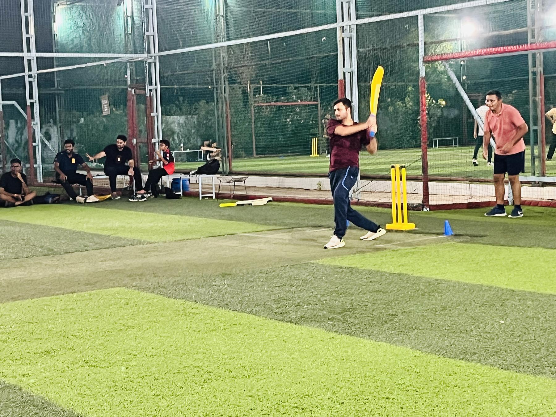 Snapshot from eChai Startup Cricket League in Ahmedabad