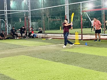 Snapshot from eChai Startup Cricket League in Ahmedabad