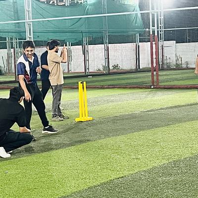 Snapshot from eChai Startup Cricket League in Ahmedabad
