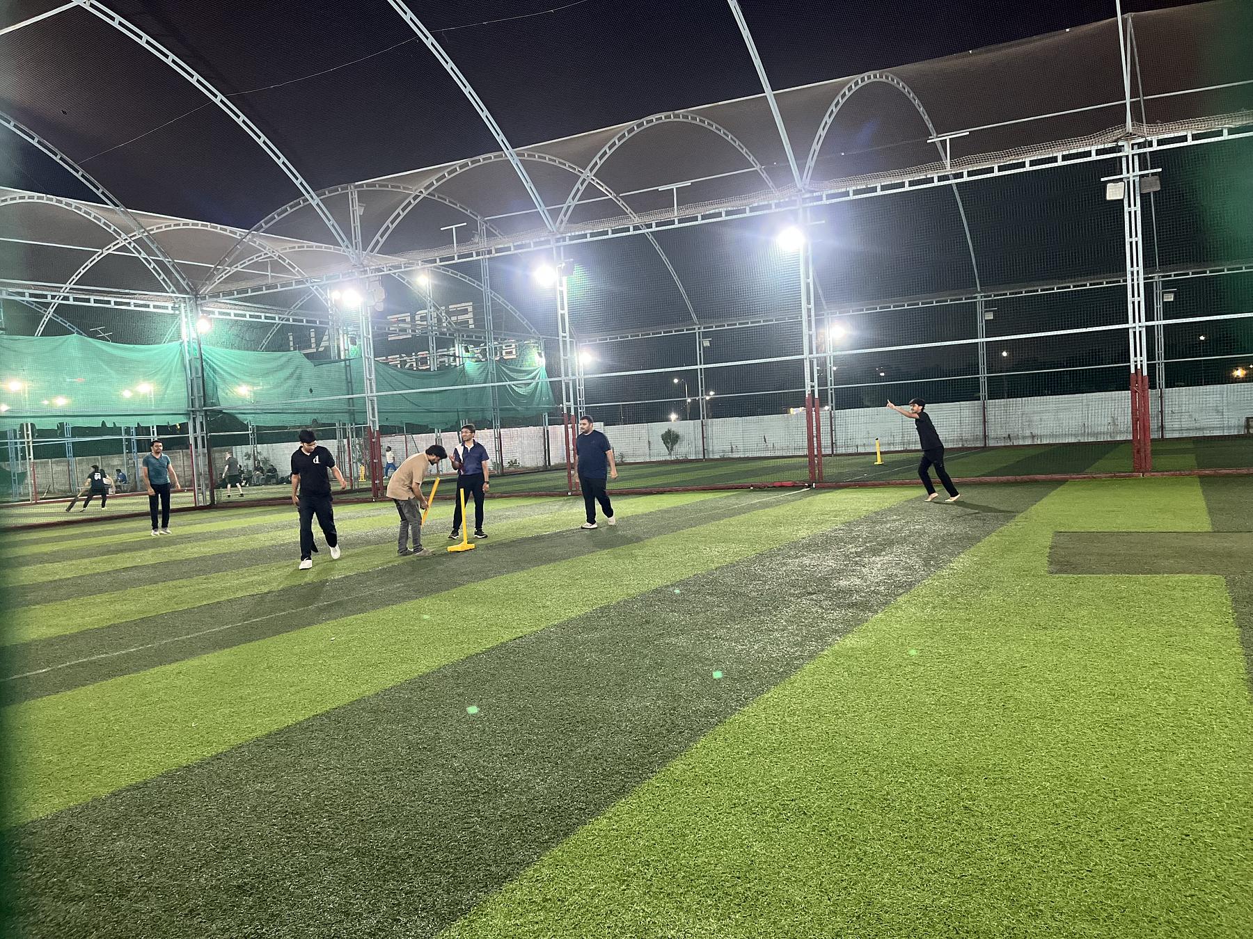 Snapshot from eChai Startup Cricket League in Ahmedabad