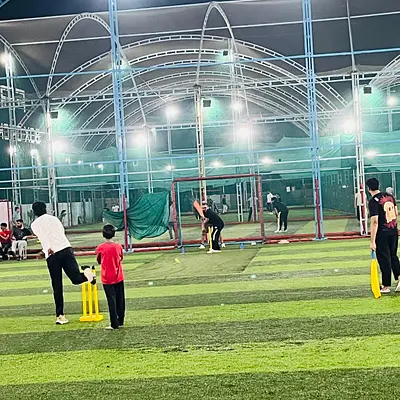 Snapshot from eChai Startup Cricket Night in Ahmedabad