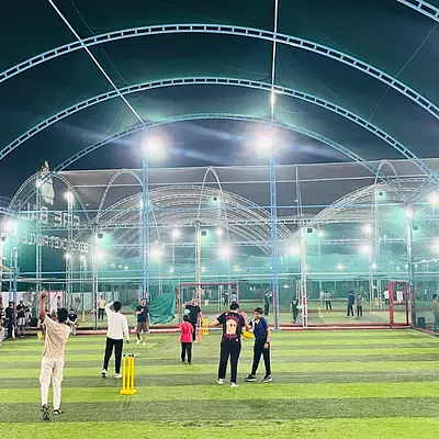 Snapshot from eChai Startup Cricket Night in Ahmedabad