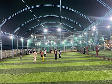 Snapshot from eChai Startup Cricket Night in Ahmedabad