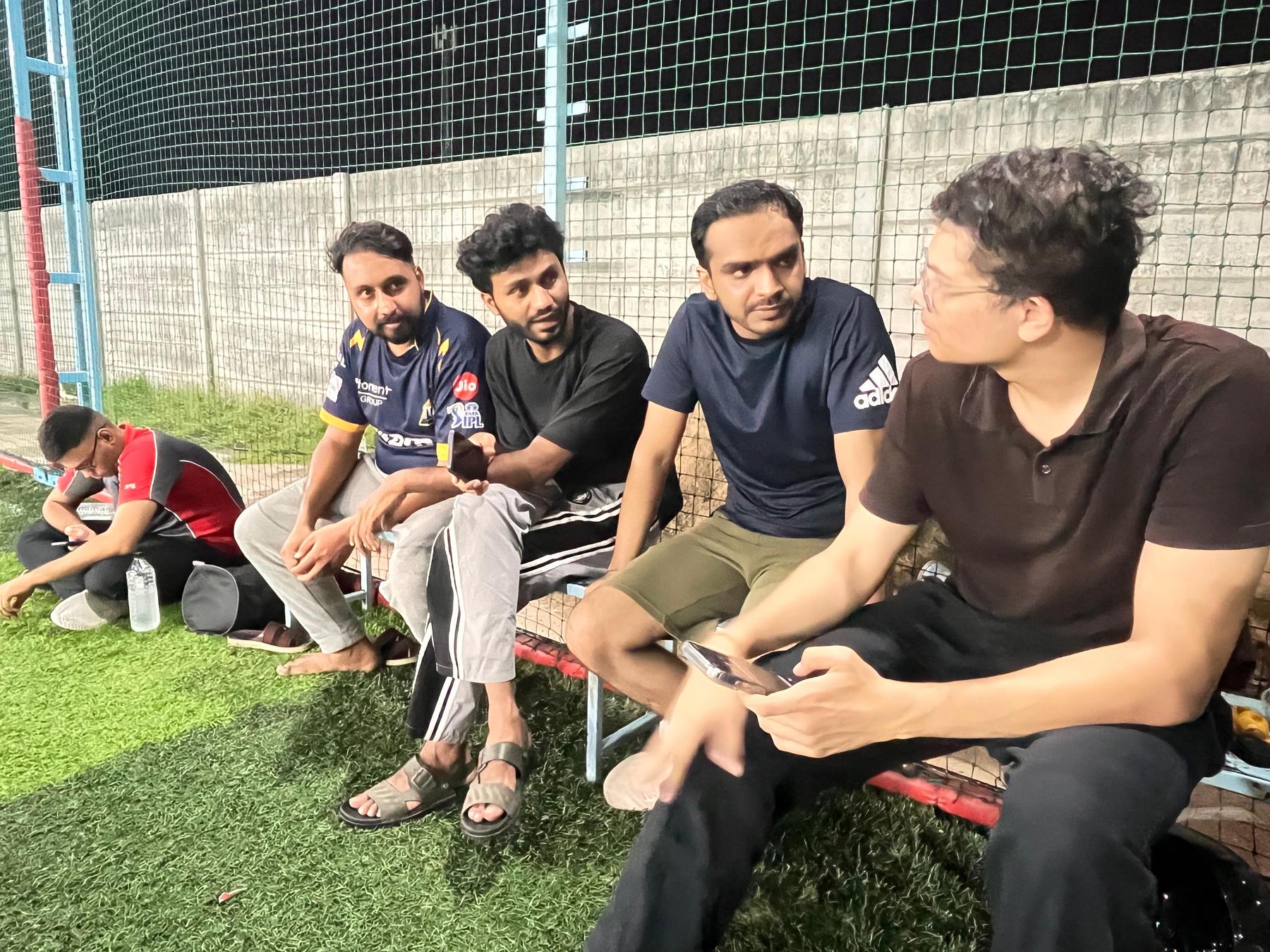 Snapshot from eChai Startup Cricket Night in Ahmedabad