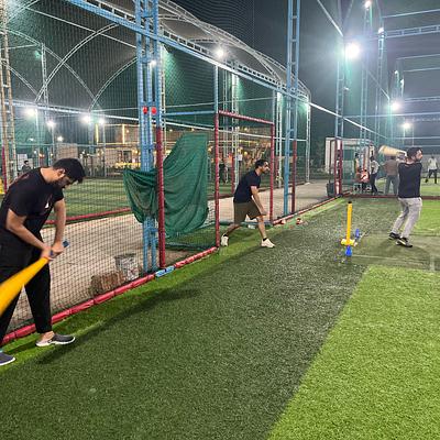 Snapshot from eChai Startup Cricket Night in Ahmedabad