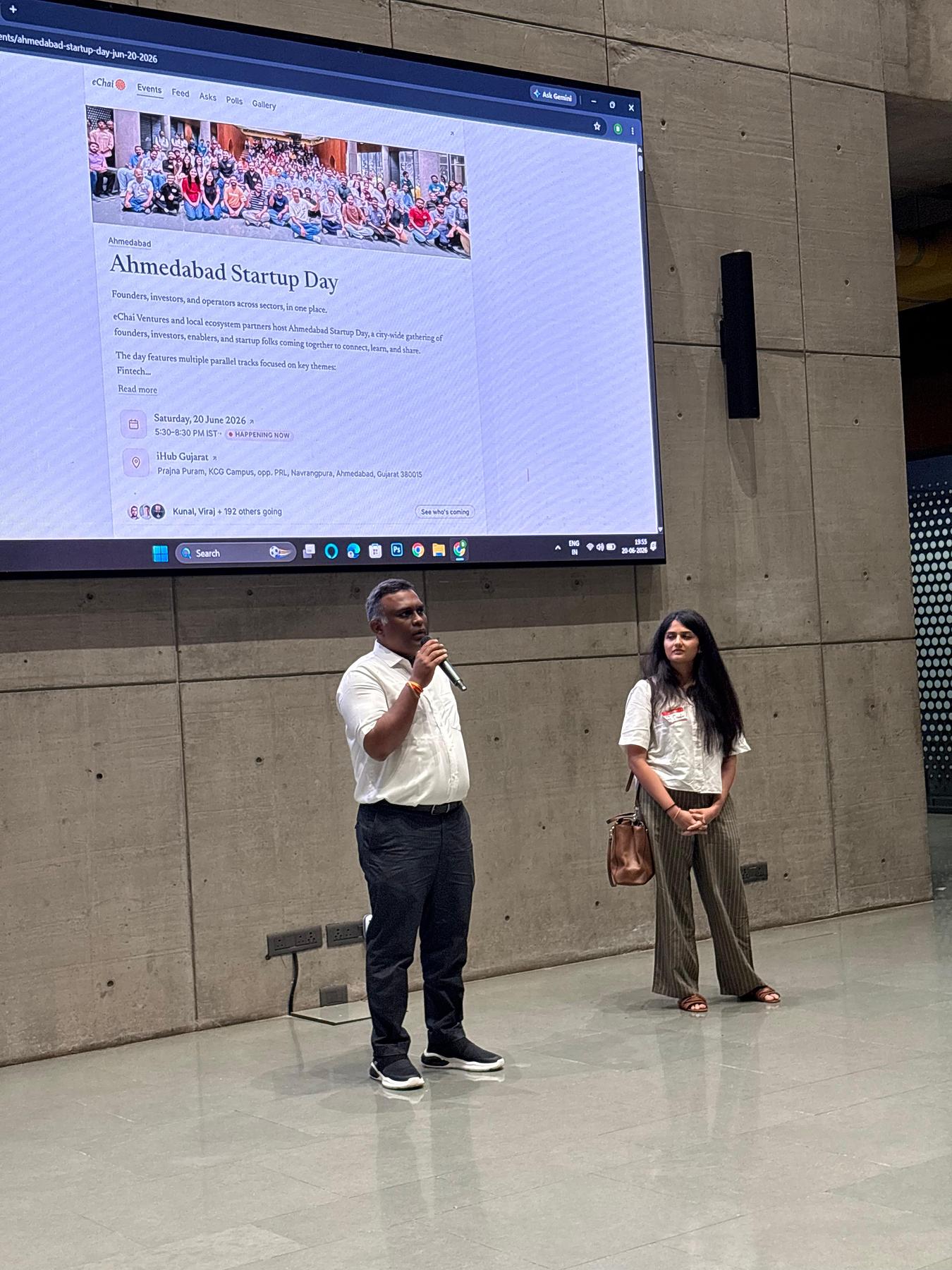 Snapshot from Ahmedabad Startup Day