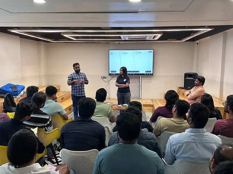Snapshot from eChai's Startup Open House in Hyderabad