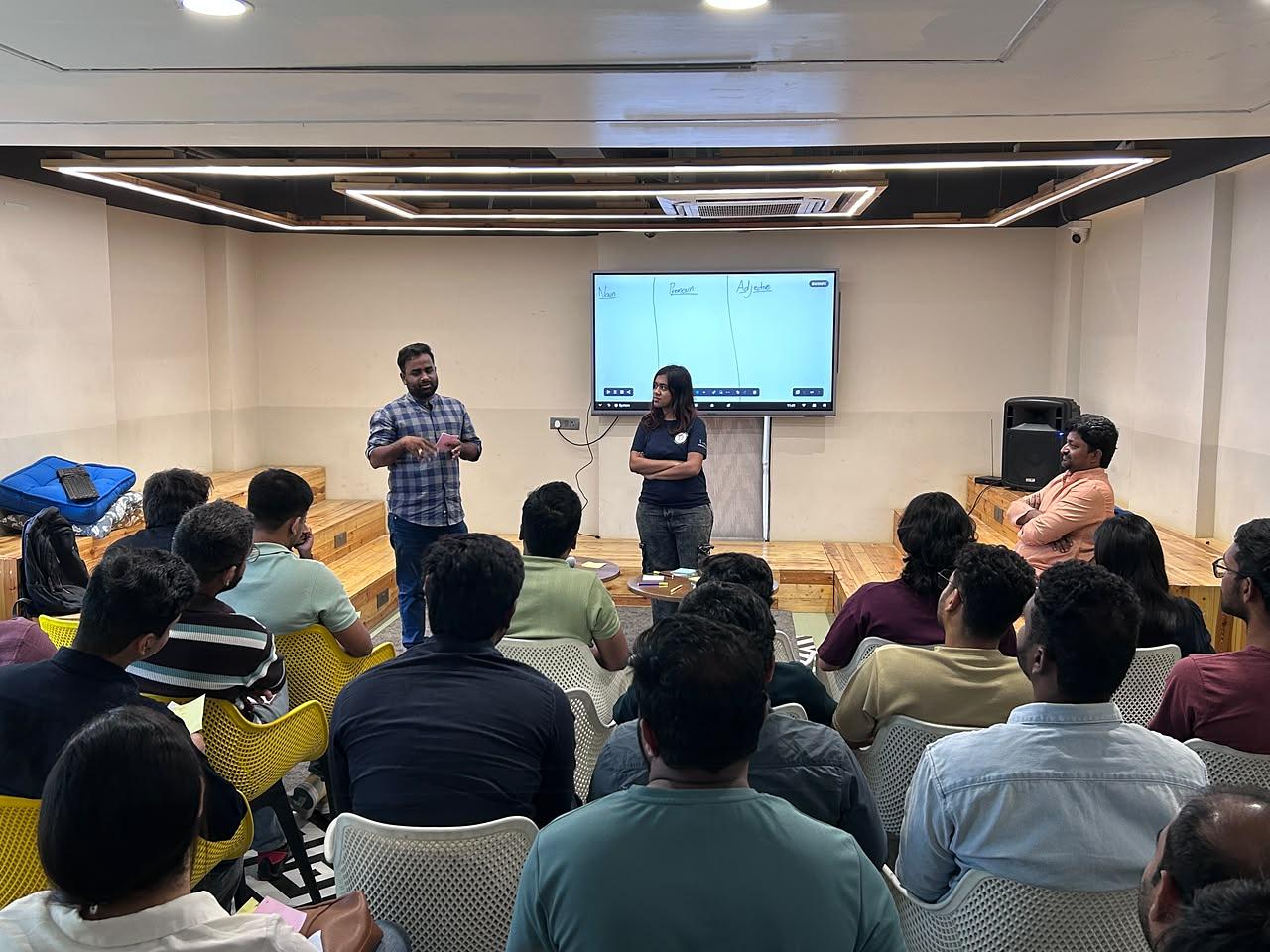 Snapshot from eChai's Startup Open House in Hyderabad