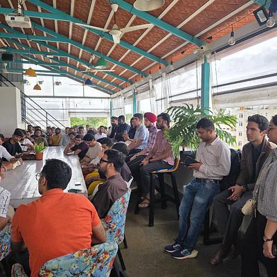 Snapshot from eChai's Startup Open House in Bengaluru