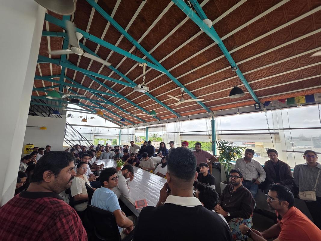 Snapshot from eChai's Startup Open House in Bengaluru