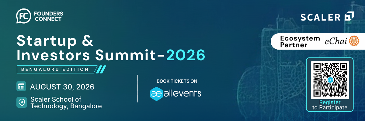 Startup & Investors Summit 2026: Bengaluru Edition