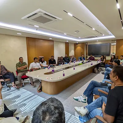Snapshot from eChai Social with Hari Balasubramanian
