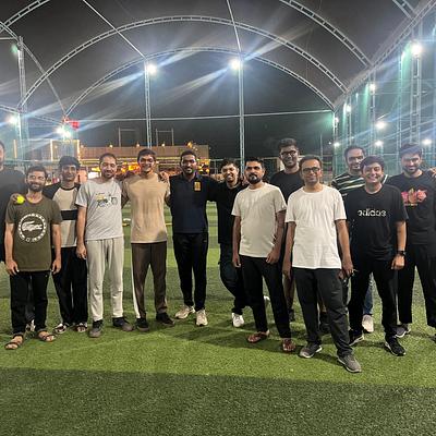 Snapshot from eChai Startup Cricket Night in Ahmedabad