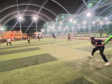 Snapshot from eChai Startup Cricket Night in Ahmedabad