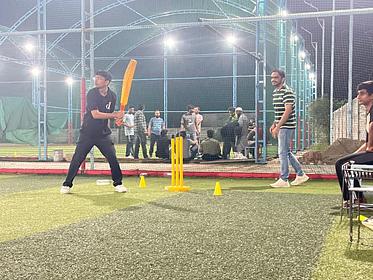 Snapshot from eChai Startup Cricket Night in Ahmedabad