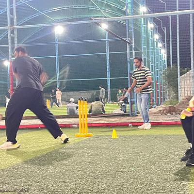 Snapshot from eChai Startup Cricket Night in Ahmedabad