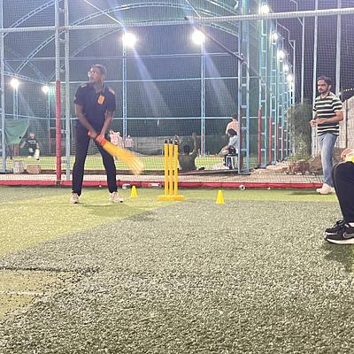 Snapshot from eChai Startup Cricket Night in Ahmedabad