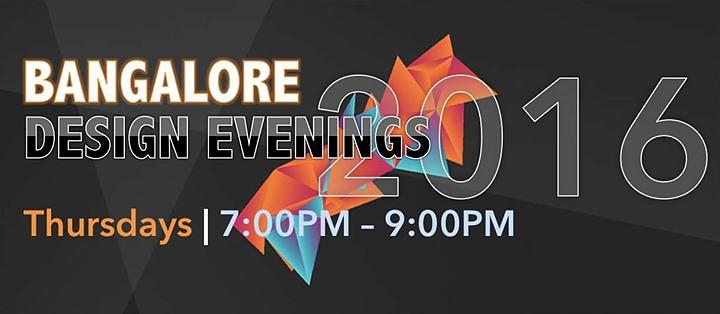 Cover for Bangalore Design Evenings 2016!