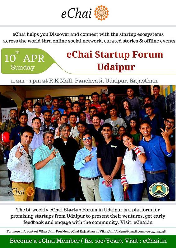 Cover for eChai Startup Forum Udaipur l #CoRise Udaipur