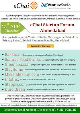 Cover for eChai Startup Forum - Week 3. April 2016.