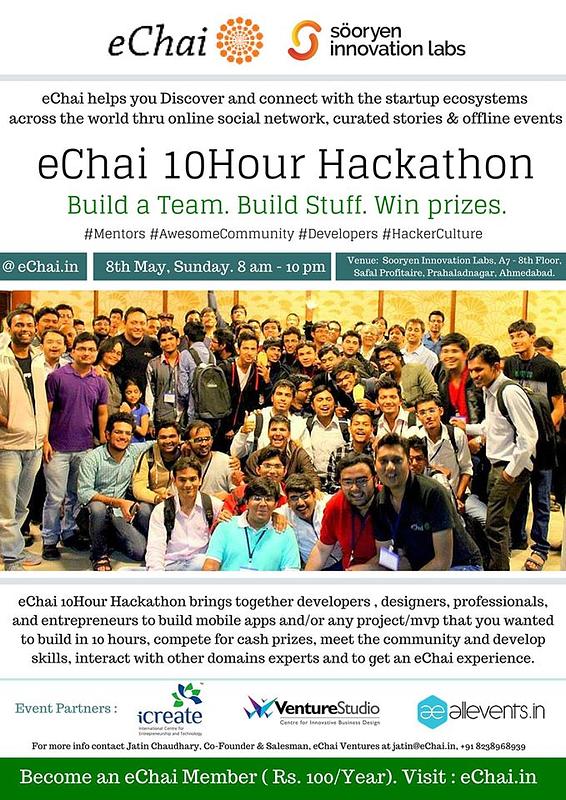 Cover for eChai 10Hour Hackathon at Sooryen Innovation Labs