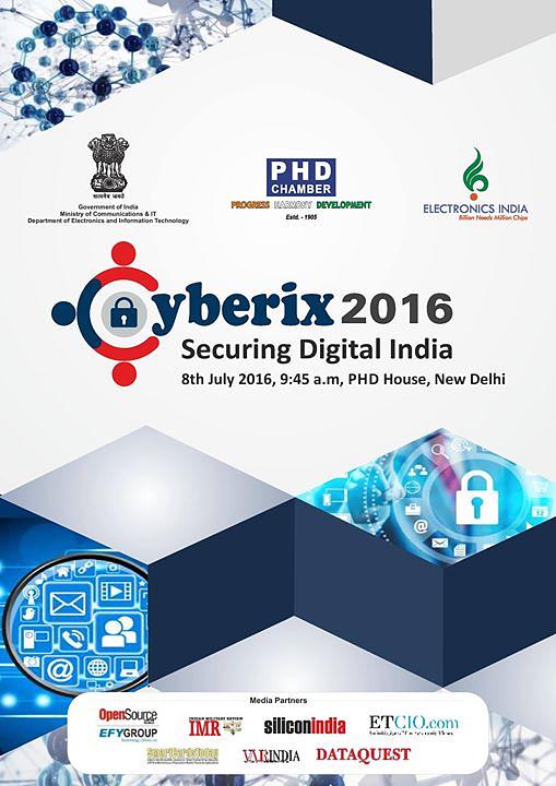 Cover for Conference on Cyber Security – ‘Cyberix 2016: Securing Digital India’