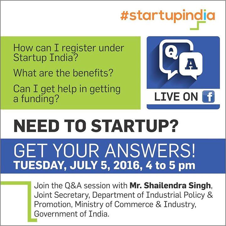 Cover for Startup India FB Live