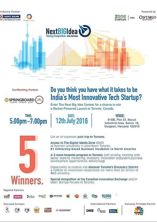 Cover for NextBIGIdea Startup Competition: 4th Edition