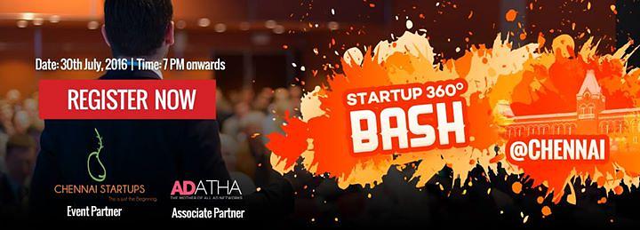 Cover for Startup 360 Bash by Chennai Startups