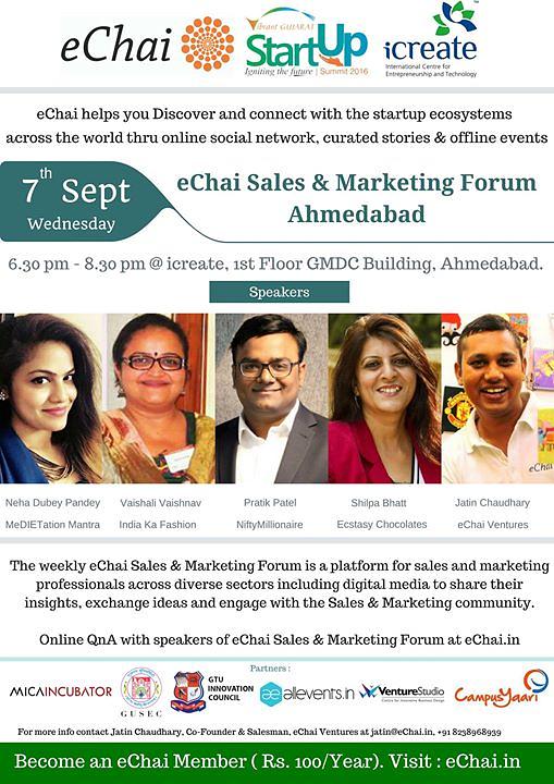 Cover for ★ eChai Sales & Marketing Forum in association with icreate ★