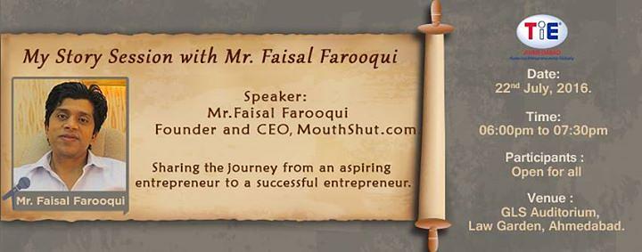 Cover for My Story Session with Mr. Faisal Farooqui